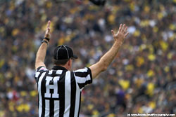 reff touchdown university of michigan football vs. northwestern 2012 at the big house in ann arbor